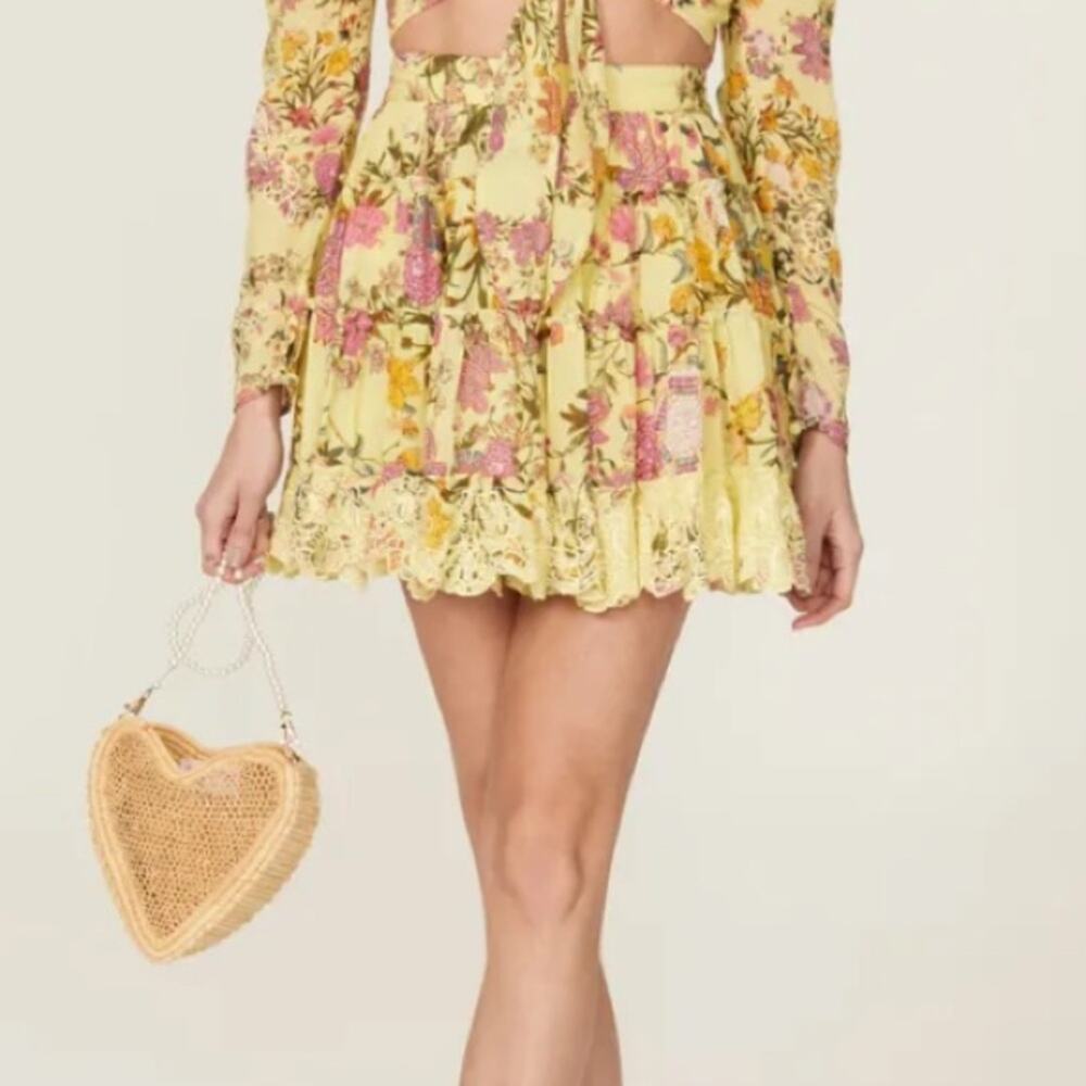Hemant & Nandita Lyla Floral Skirt Size Medium - Picture 1 of 9